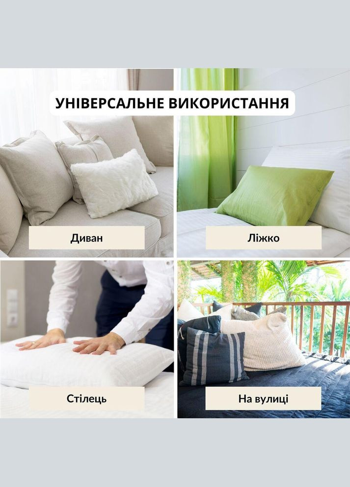 Подушка 70х70 см NORDIC CLASSIC антиалергенна біла IDEIA (334726484)