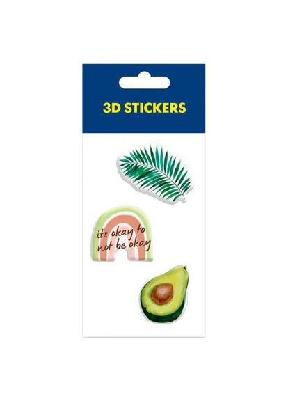 Набор 3D стикеров "Green" (1 лист) Tattooshka (371901488)