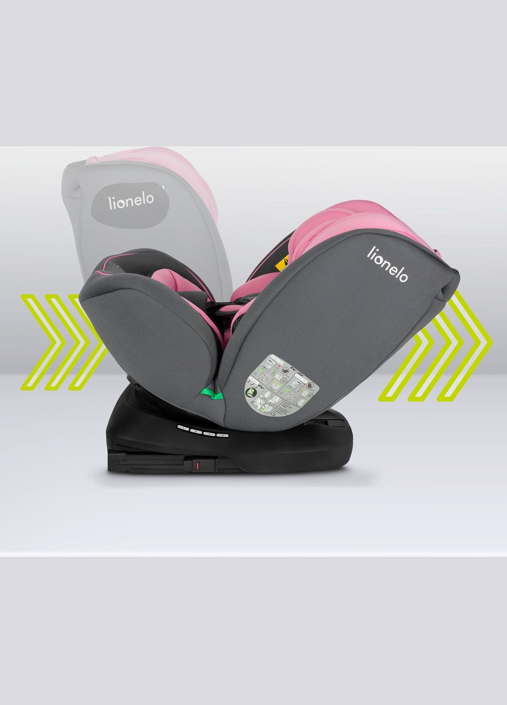 Автокрісло Bastiaan i-Size Pink Baby, рожеве Lionelo LO-BASTIAAN I-SIZE PINK BABY (328400726)