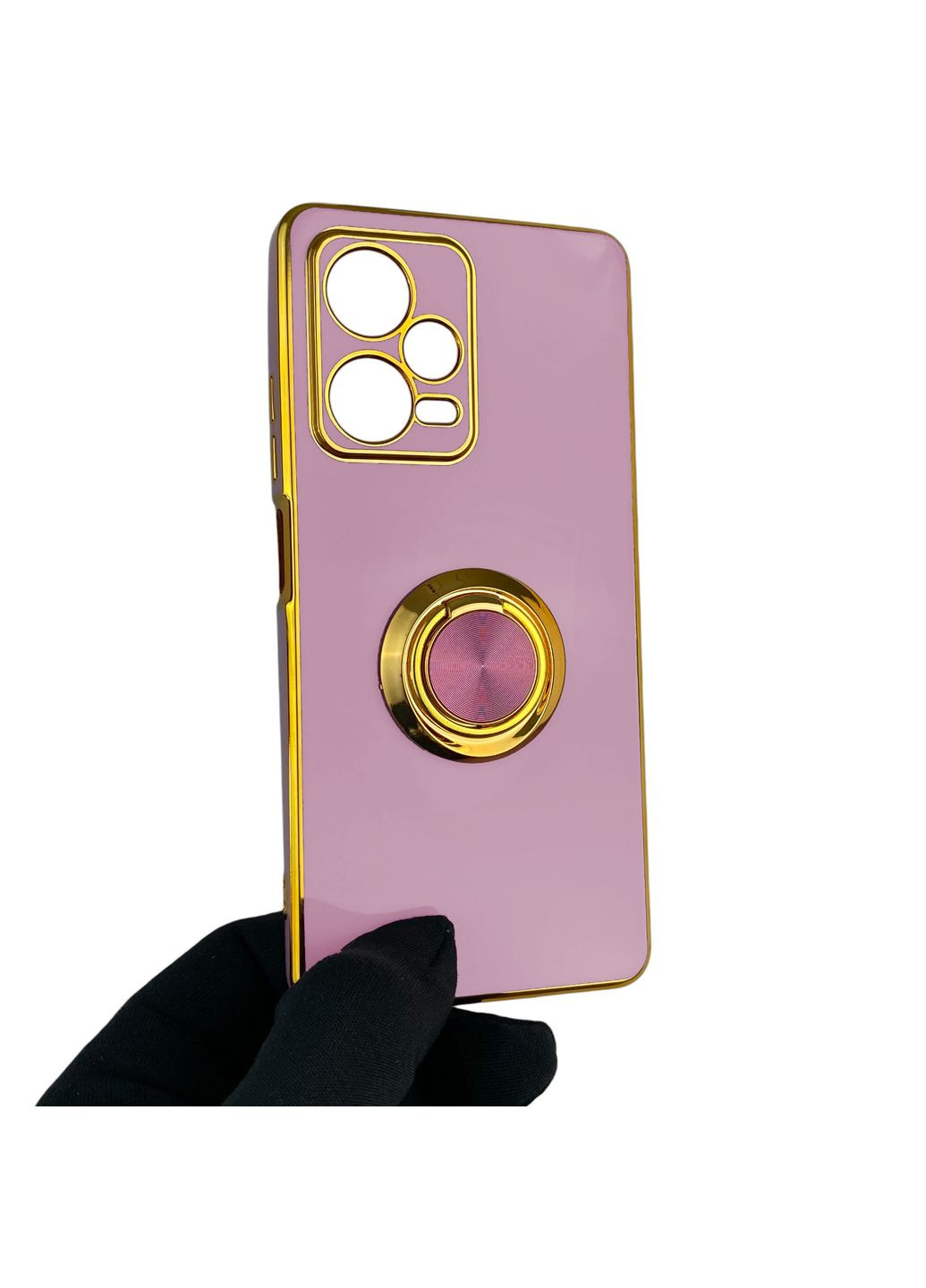 Чехол для Redmi Note 12 Pro Plus 5G с кольцом-подставкой с окантовкой редми нот 12 про + черничный gs1 Xiaomi (366235645)