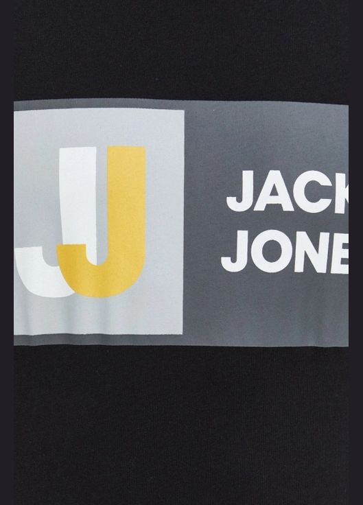 Черная футболка Jack & Jones Бавовняна
