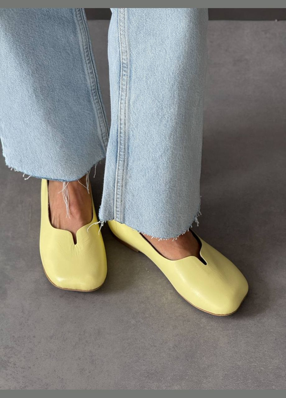 Женские балетки "butterlight" - масло на ножках | светло-жёлтые (333035411)