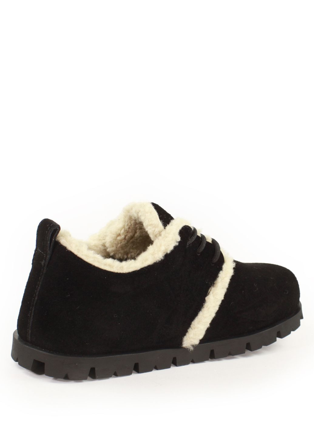 Черные зимние женские зимние комфортные полуботинки на меху It-Girl