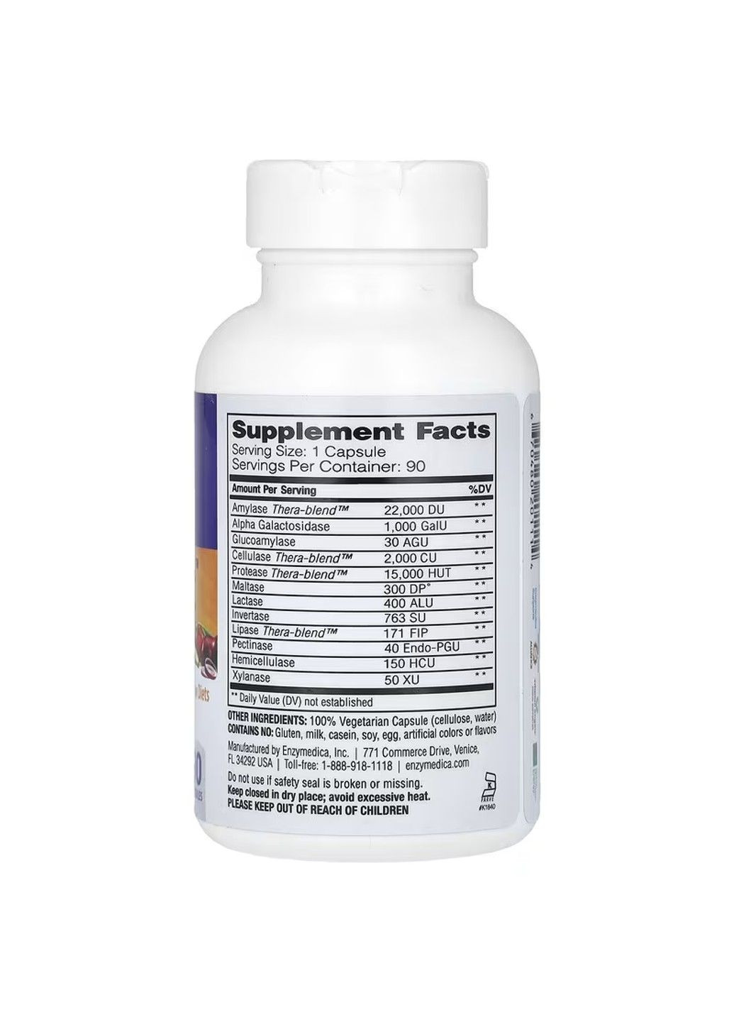 Ферменти для Підтримки Травлення VeggieGest - 60 капсул Enzymedica (293965325)