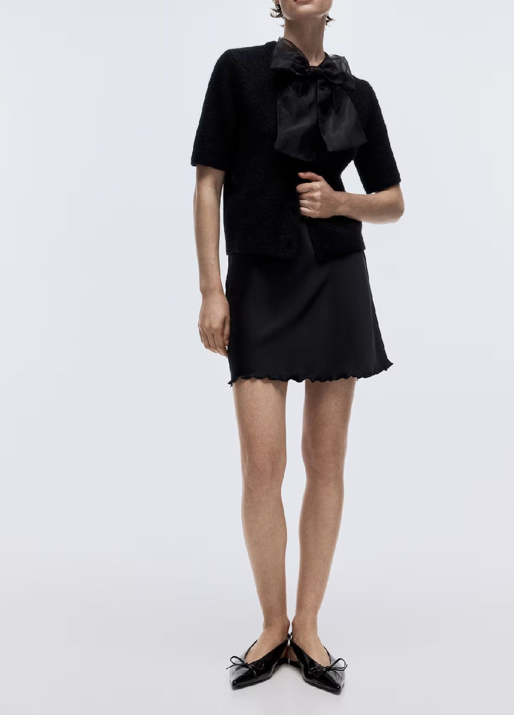 Черный демисезонный кардиган H&M