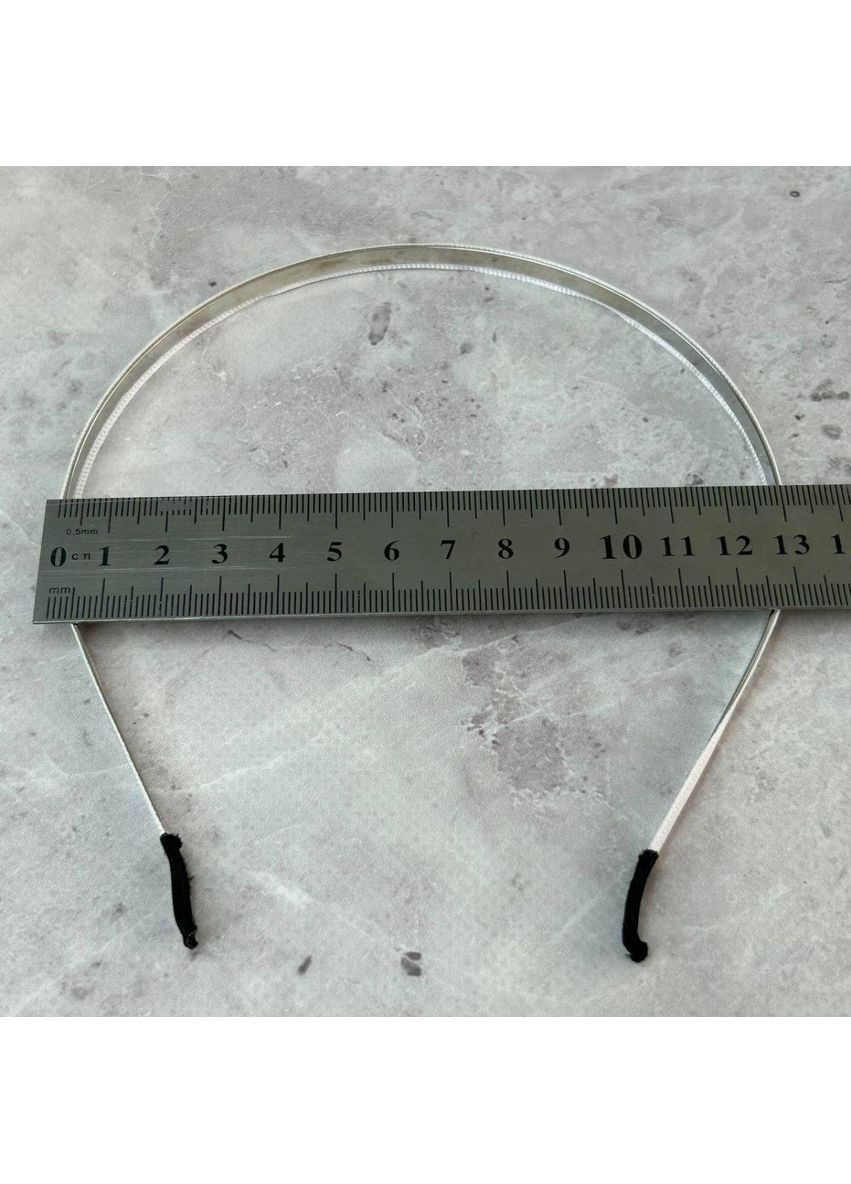 Обруч для волосся атласний 6 мм - білий Plus-plus (352746747)