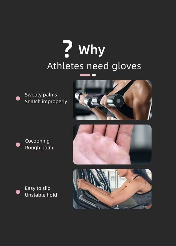 Важкоатлетичні Рукавички Toelab M156 с Захистом Долоні Pink Розмір:, унісекс пара (4024349) Clefers (300694684)