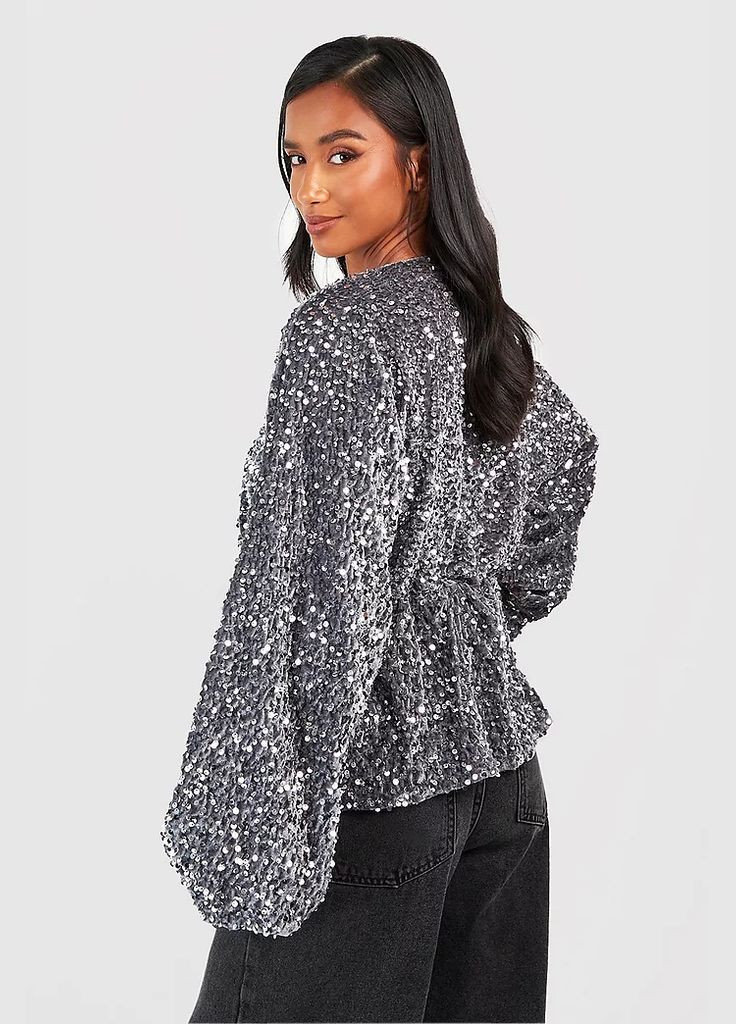 Безбарвна блуза Boohoo