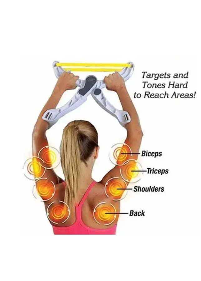 Тренажер для рук ARMS Total Arm Workout System з резистивними стрічками (пошкоджене пакування) No Brand (306629951)