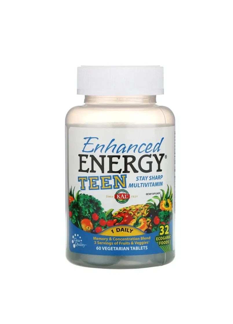 Улучшение памяти и работы мозга подростков 60 таблеток KAL (361117188)
