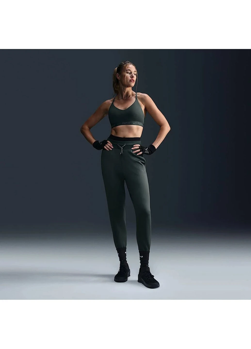 Лосини жіночі Therma-Fit Olive Nike (382249828)