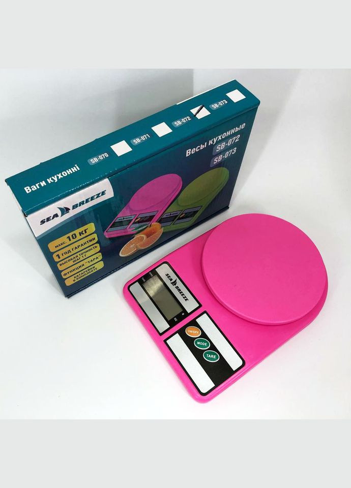 Весы кухонные SeaBreeze SB-072, Электрические кухонные весы, Точные кухонные весы. Цвет: розовый Sea Breeze (365670328)