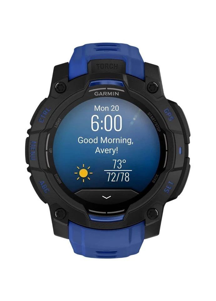 Смарт-часы Instinct 3 AMOLED 45mm Black with Blue Band (010-02936-03) [156743] Garmin (400979995)