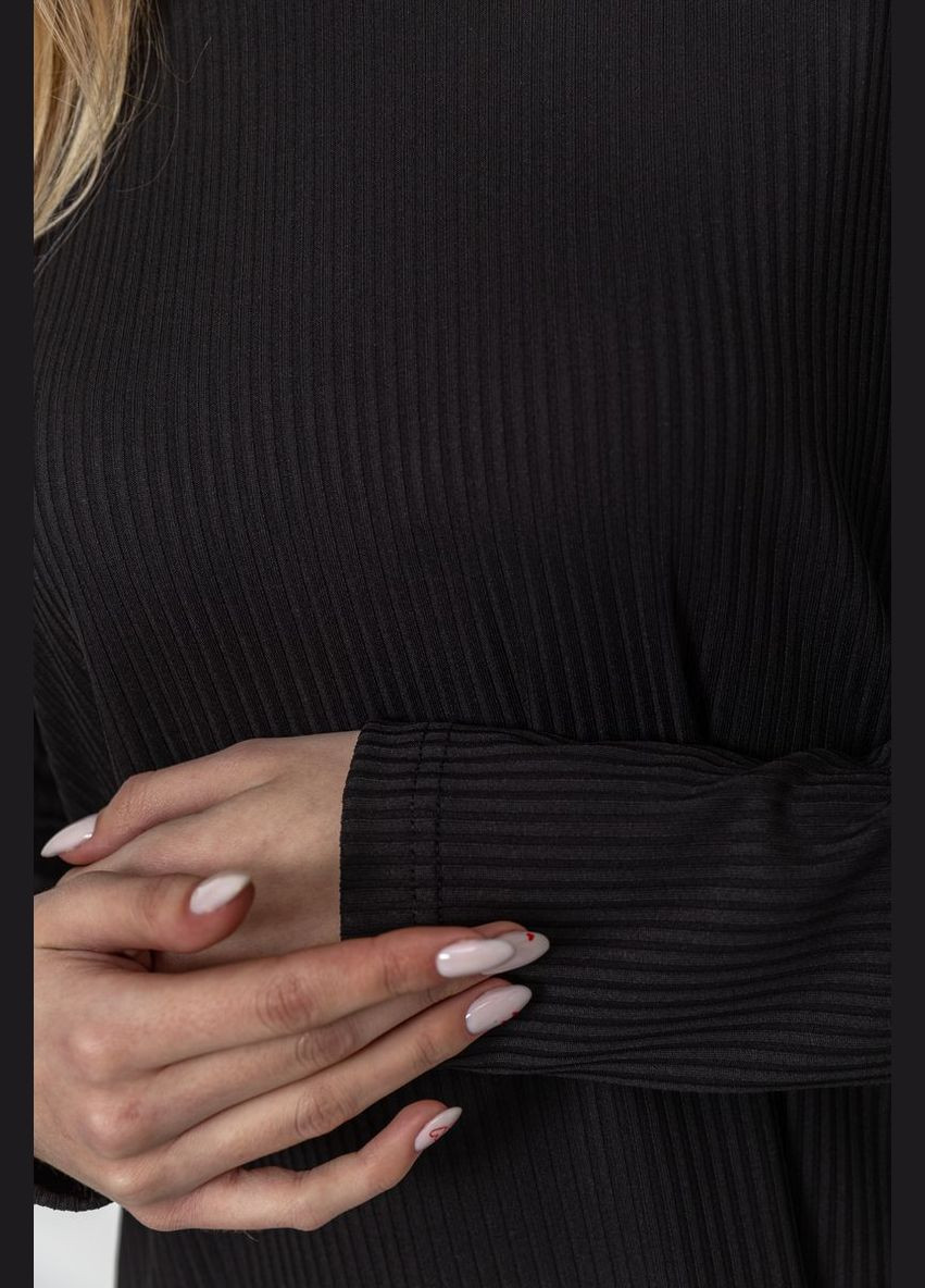 Костюм жіночий в рубчик, колір чорний, Ager (279334208)
