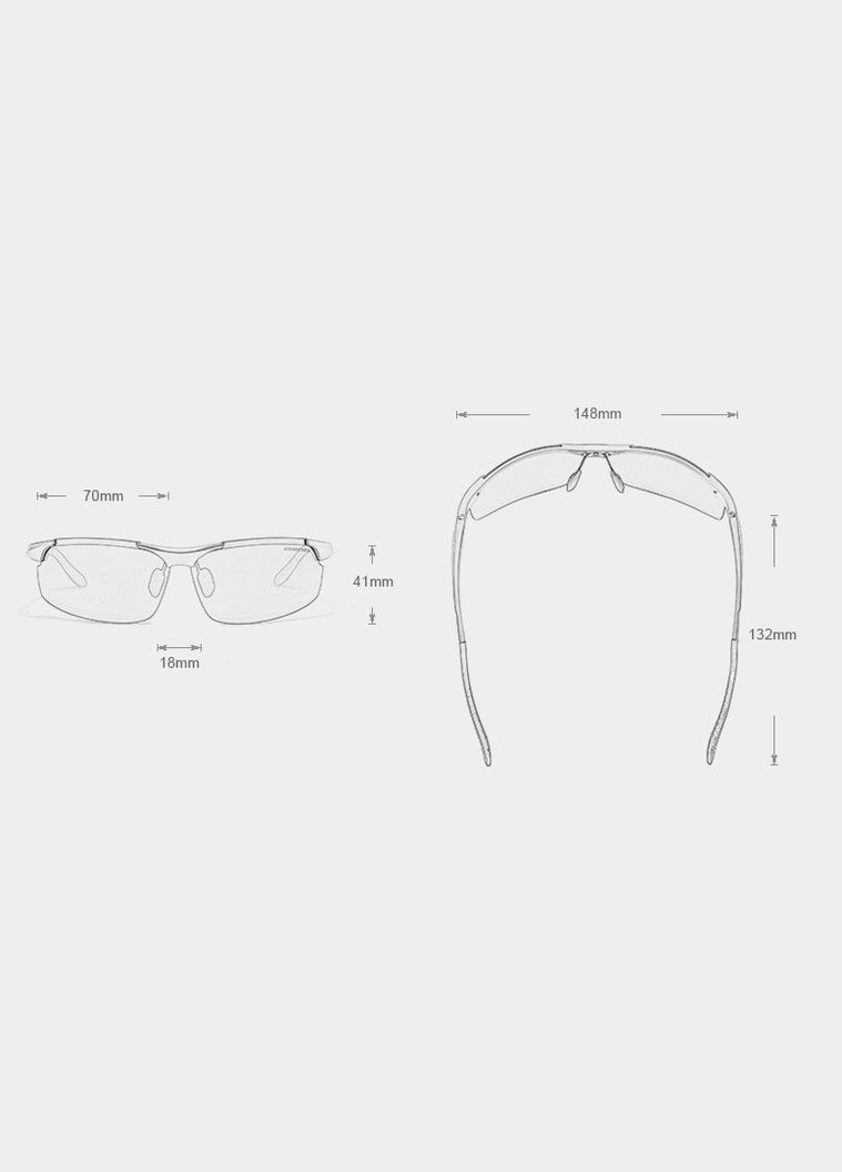 Чоловічі поляризаційні сонцезахисні окуляри N9126 Black Red KINGSEVEN (303401531)