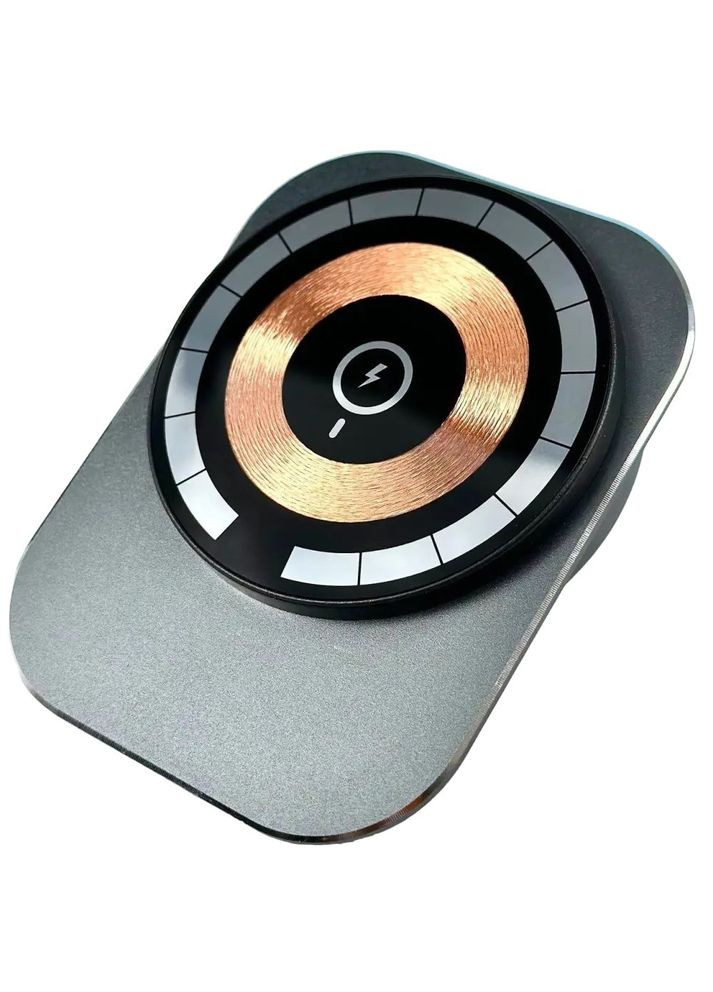 Автомобільний тримач телефону X26 з MagSafe і бездротовою зарядкою 15W для iPhone Grey No Brand (304254155)