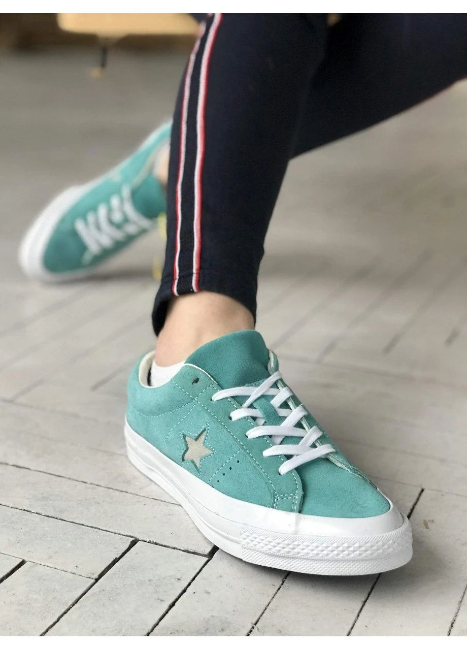 КРОСІВКИ ЖІНОЧІ CONVERSE LOW MINT КОНВЕРС No Brand комбіновані демісезони (392004992)
