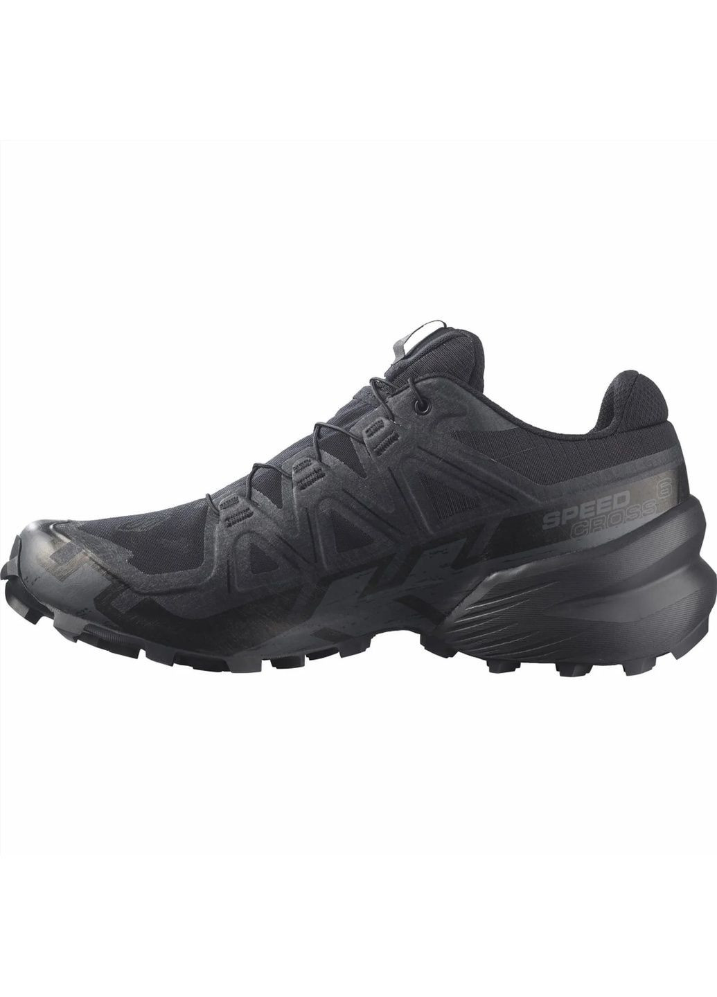 Чорні кросівки чоловічі speedcross 6 gore-tex trail running shoes black l41738600 Salomon