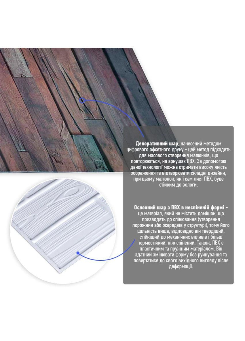 Декоративна ПВХ панель 960х480х4мм SW-00000576 Sticker Wall (330608611)