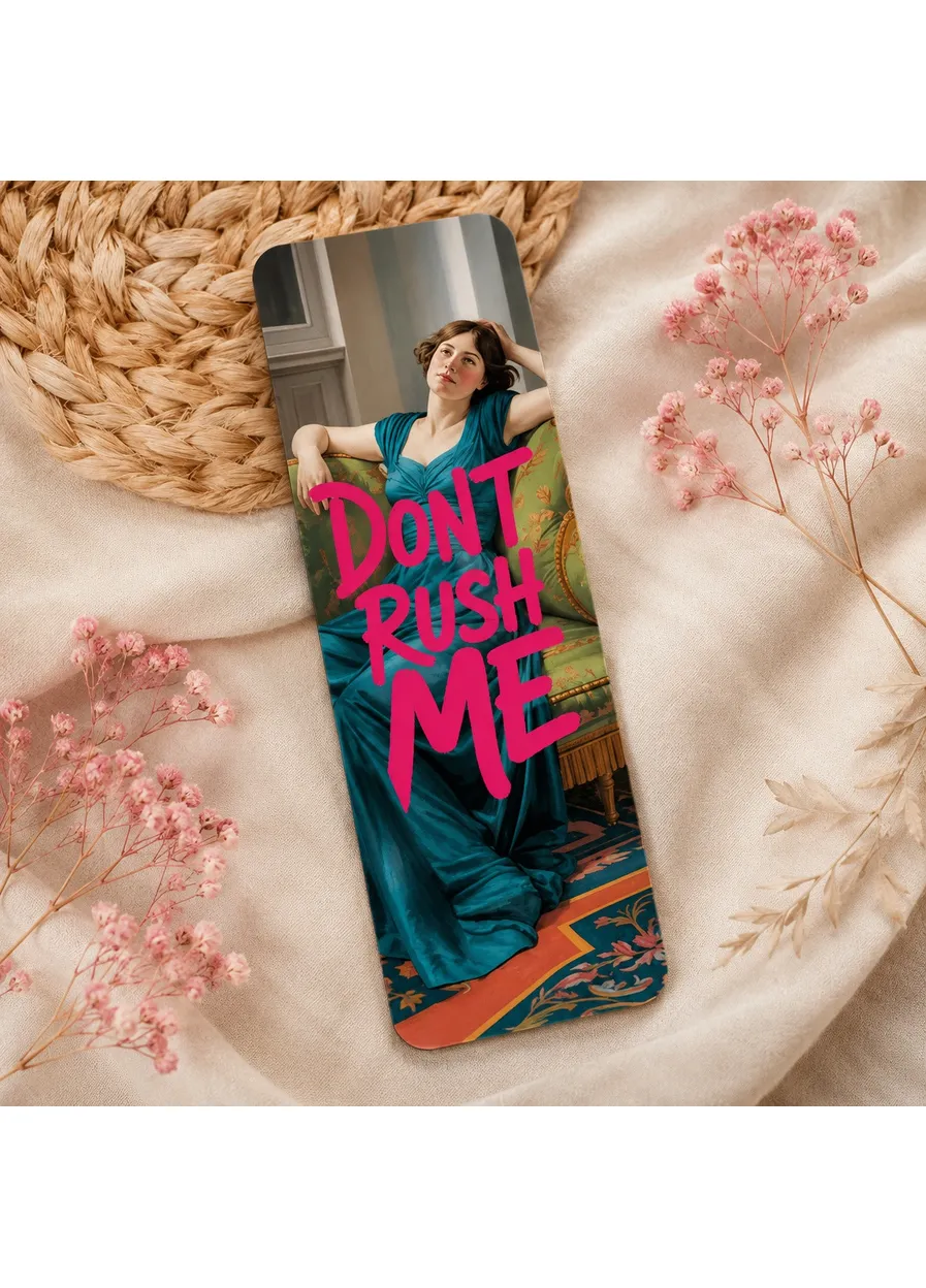 Закладка для книг деревянная «Vintage Quotes» Don't Rush Me синяя No Brand (404813879)