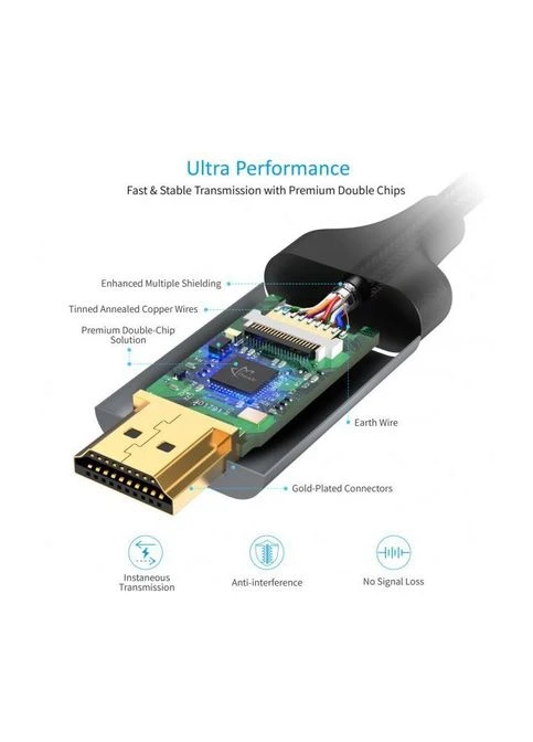 Кабель мультимедійний (CH0021-BK) CHOETECH USB-C to HDMI 1.8m 4K 60Hz (287338611)