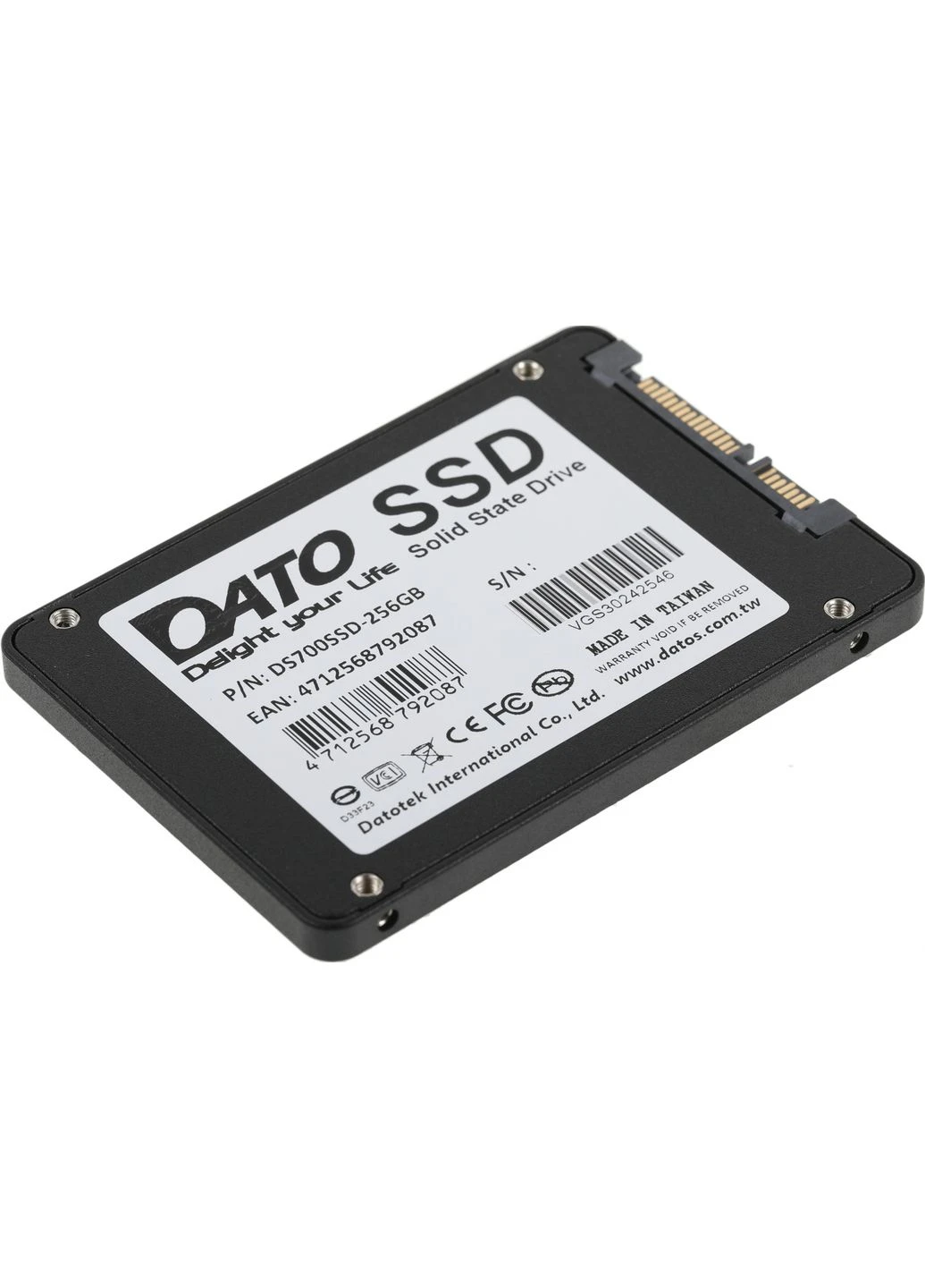 Накопичувач SSD 256GB DS700 2.5' SATAIII TLC (DS700SSD-256GB) Dato (402507543)