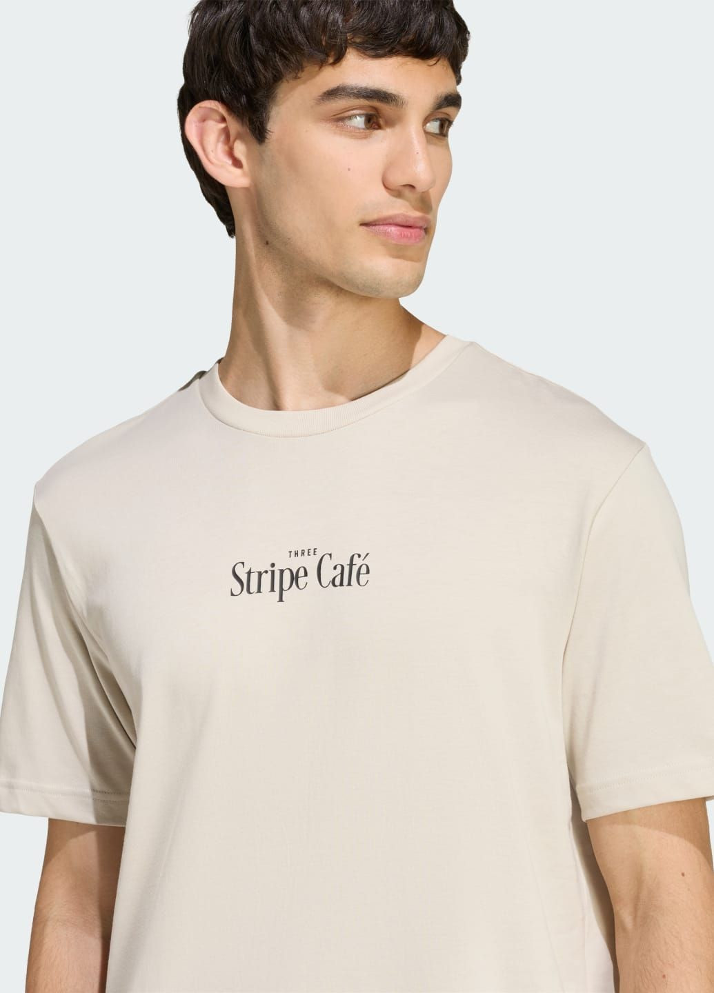 Бежева футболка coffee cafe donut box graphic adidas