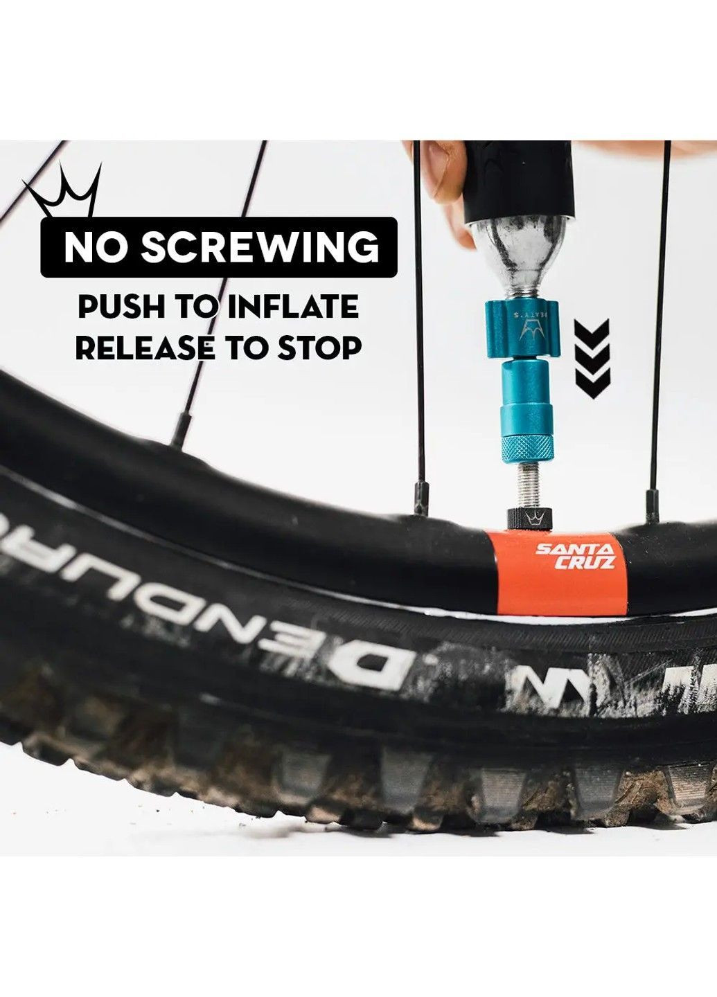 Насос Holeshot CO2 Tyre Inflator, MTB 25g, Slate Peaty's (362946604)