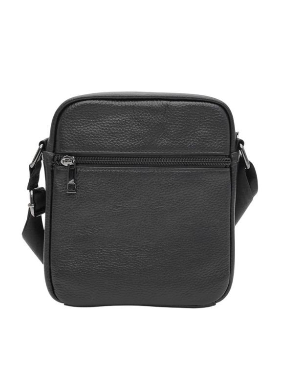 Чорна шкіряна сумка 10m223-black Borsa Leather (322189616)