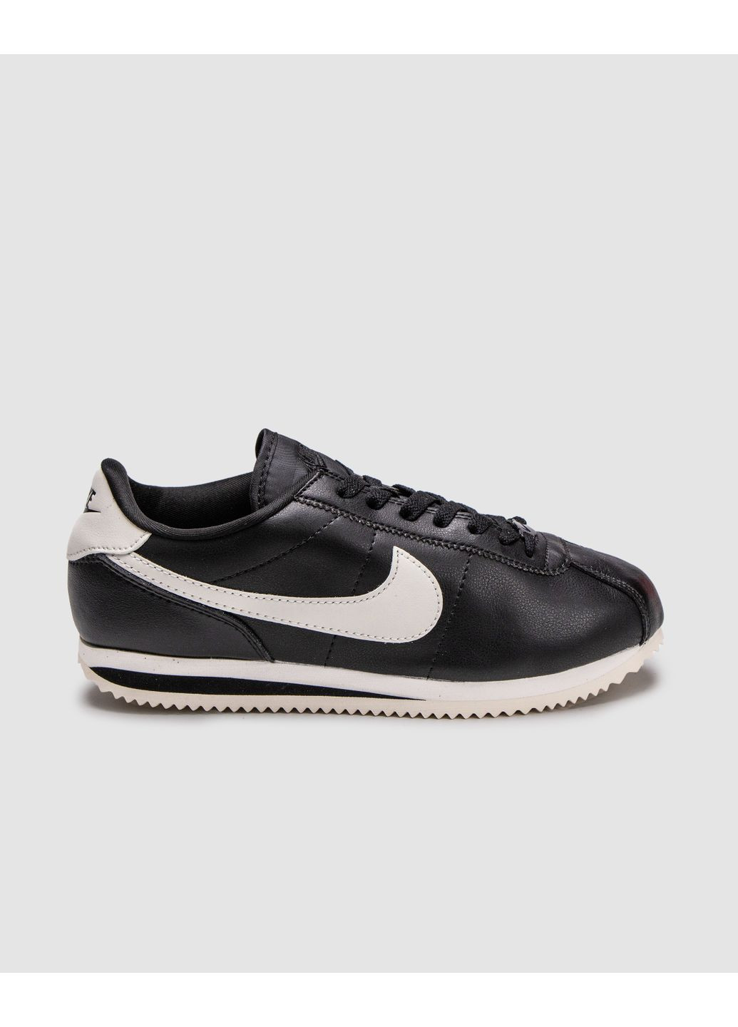 Черные демисезонные кроссовки мужские nike cortez basic black / white найк кортез No Brand