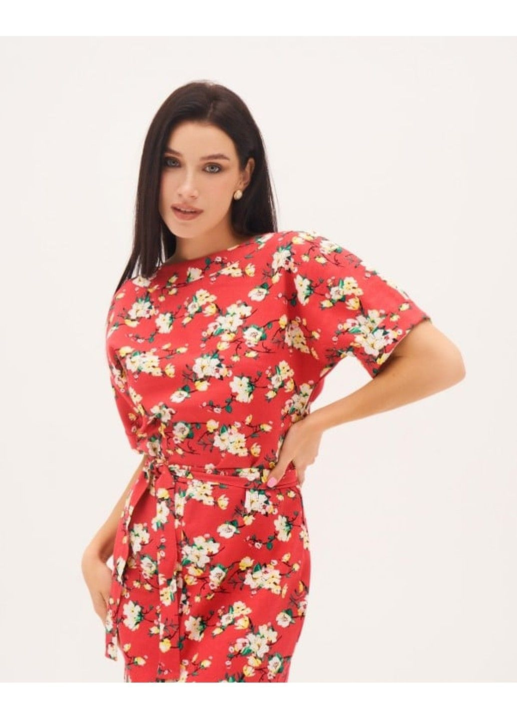 Малинова повсякденний сукні 11998 малиновий ISSA PLUS