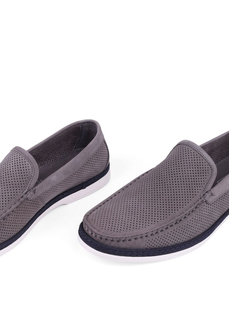 Серые мужские туфли 2173b-29-m59 серый нубук Miguel Miratez
