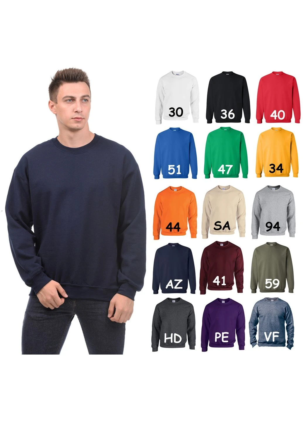 Оливковий чоловічий світшот на флісі heavy blend crewneck sweatshirt теплий светр, m Gildan (394994258)