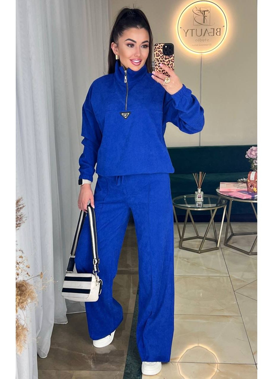 🔸Женский костюм из микровельвета DK/DL Мода без кордонів (353827591)