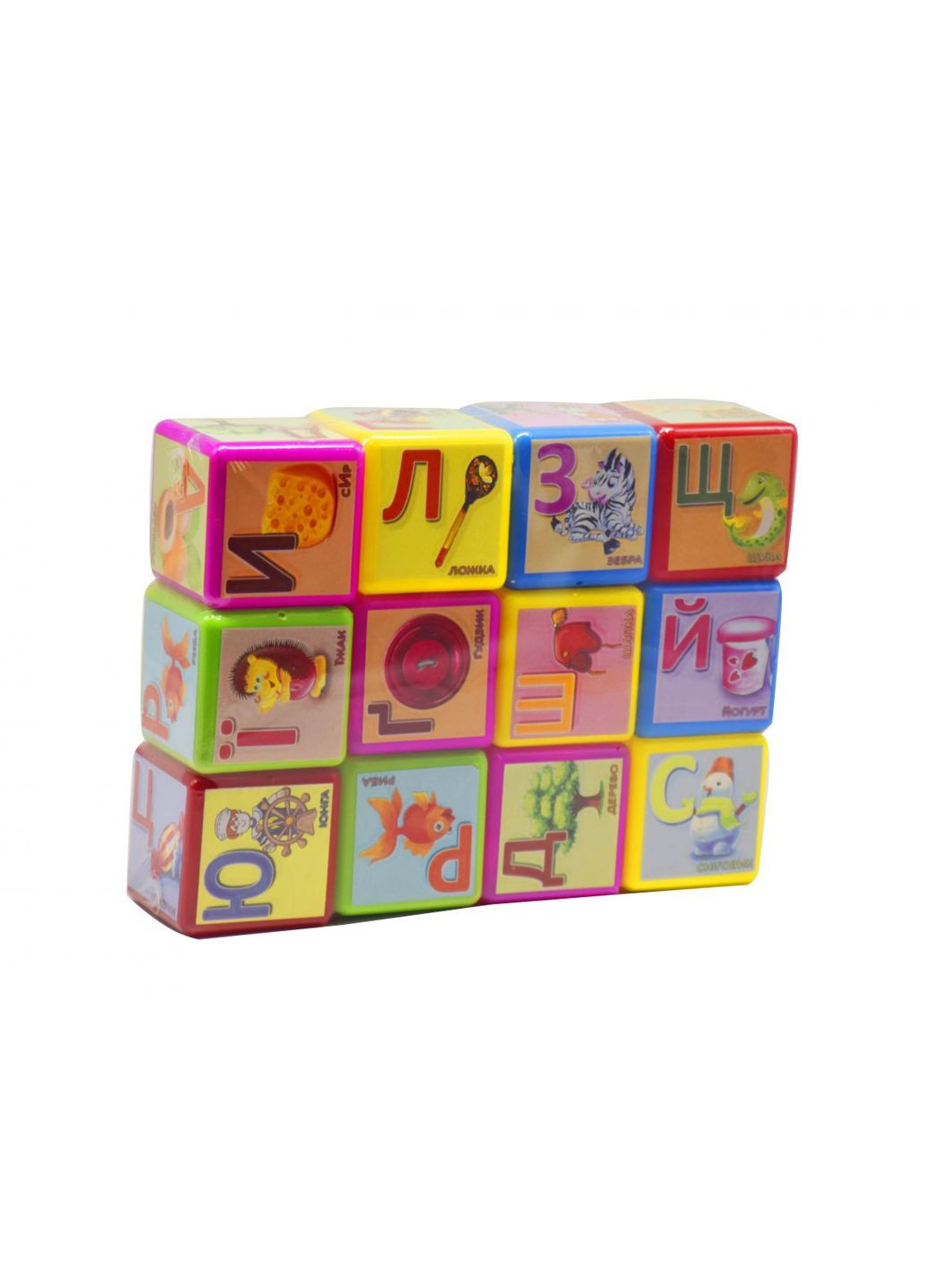 Кубики Азбука 12 штук, большая (укр) MIC (292784715)