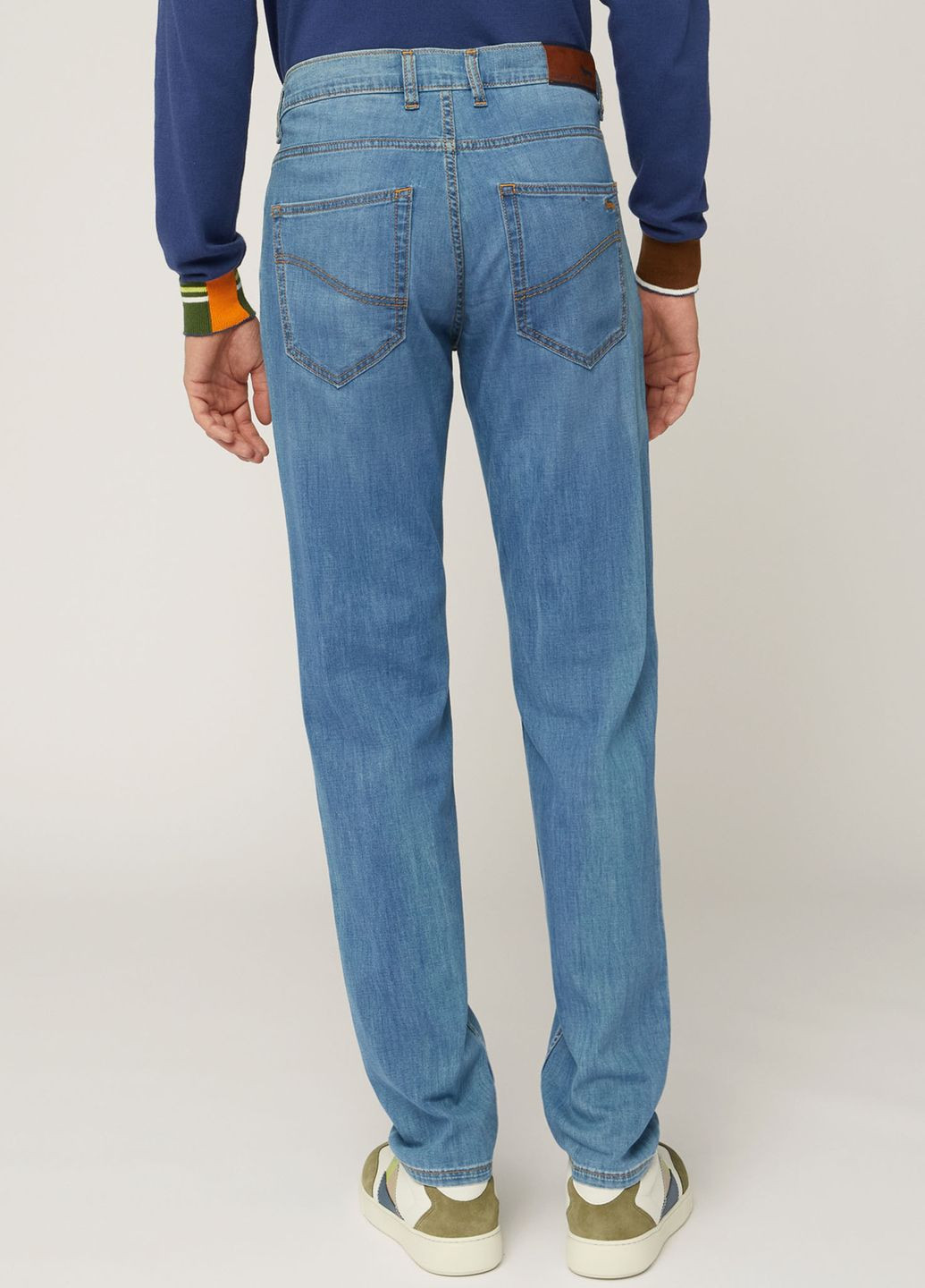 Голубые демисезонные брюки Harmont & Blaine