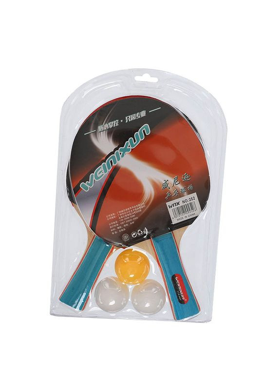 Набір для настільного тенісу Weinixun MT-252 Набор Чорно-червоний, (60508673) FDSO (322734931)