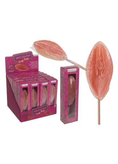Леденец в виде реалистичной вагины Sexy Lollipop Candy Pussy Strawberry, 45 г OOTB (335399433)