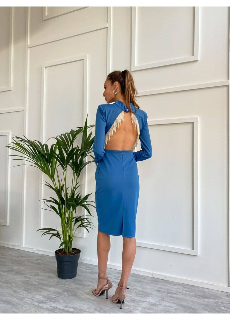 Синее платье angel midi цвет атлантически синий milirud