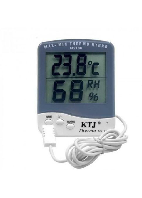 Термометр-гигрометр TA-218 C с внешним датчиком температуры и влажности Zegor (318020398)