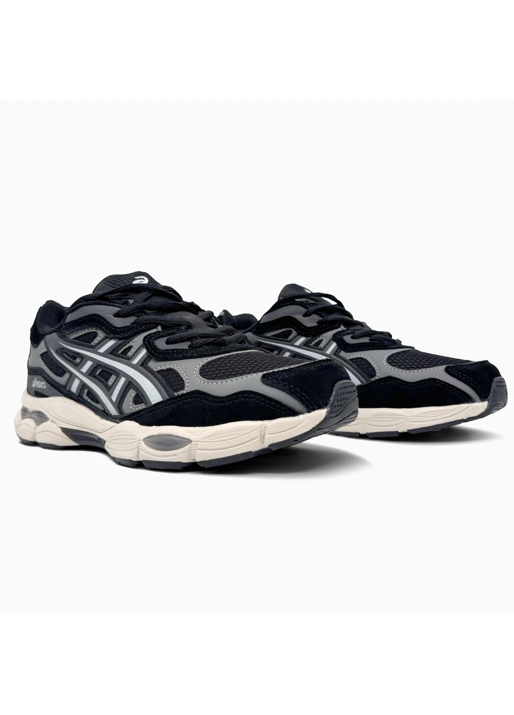 КРОССОВКИ ЖЕНСКИЕ ASICS GEL-NYC BLACK/GREY GORE-TEX АСИКС ГЕЛЬ НЮК ЧЕРНЫЕ No Brand чёрные демисезоны (391943005)