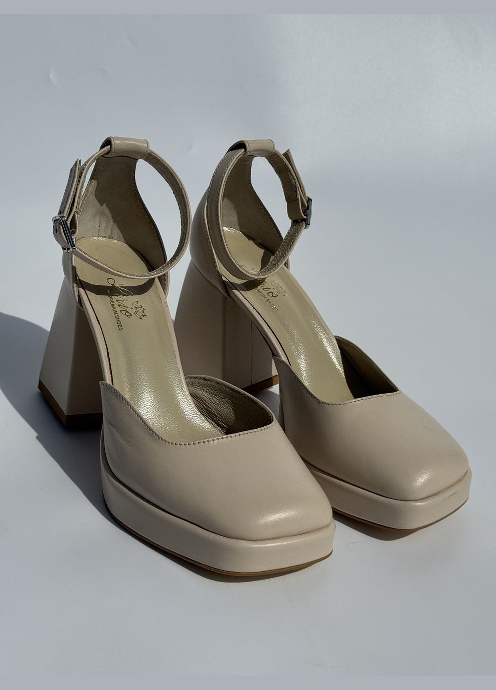 Lirio Туфлі пудровий з натуральна шкіра, україна — (315487669)