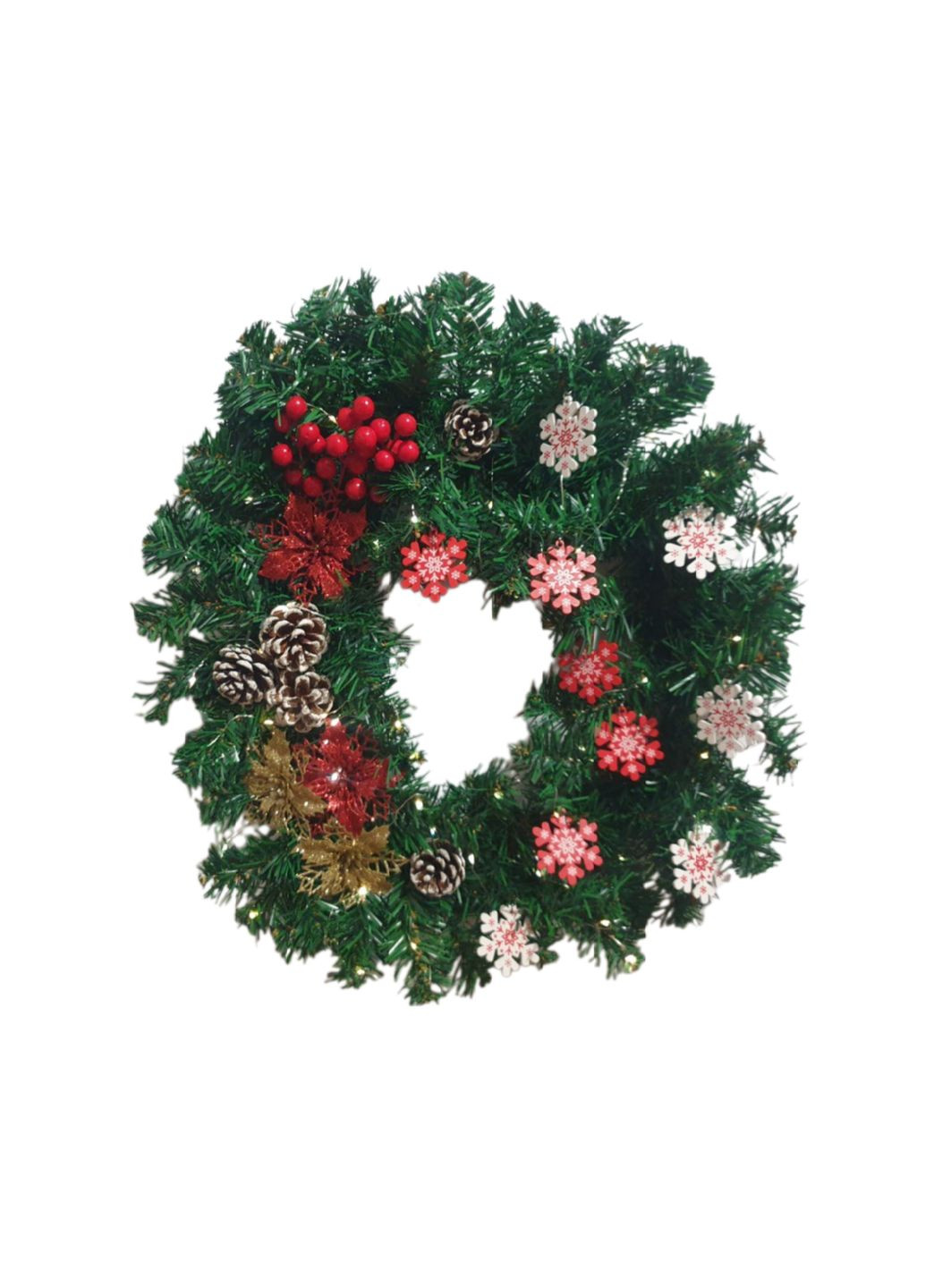 Венчик новогодний декоративный на двери No Brand (314762051)