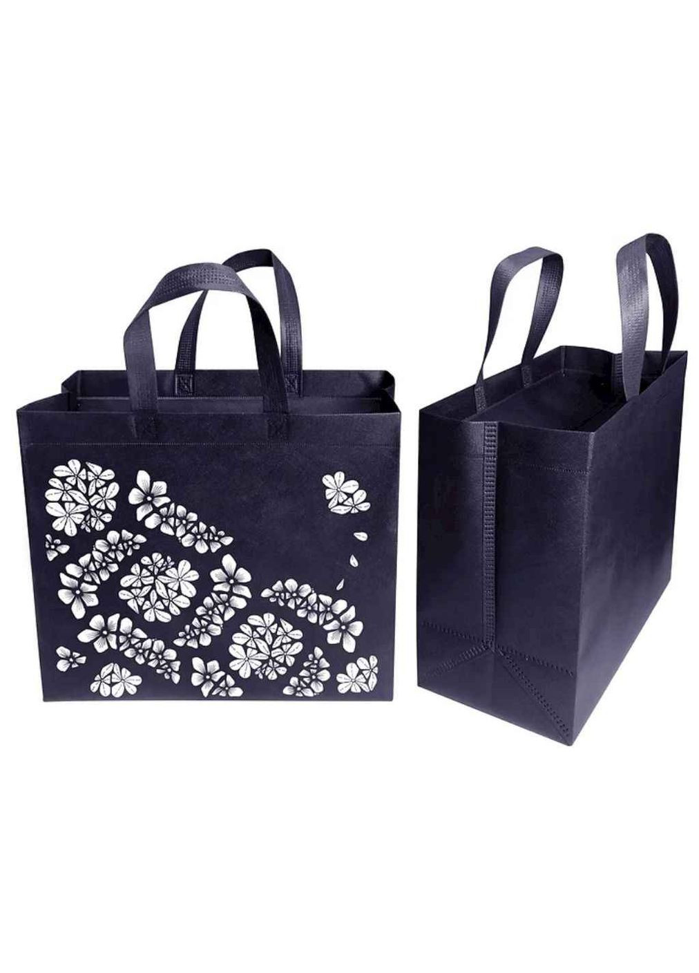 Эко сумка бокс с печатью Лепестки с замком 385х320х120мм 400мм EcoBag (362711749)