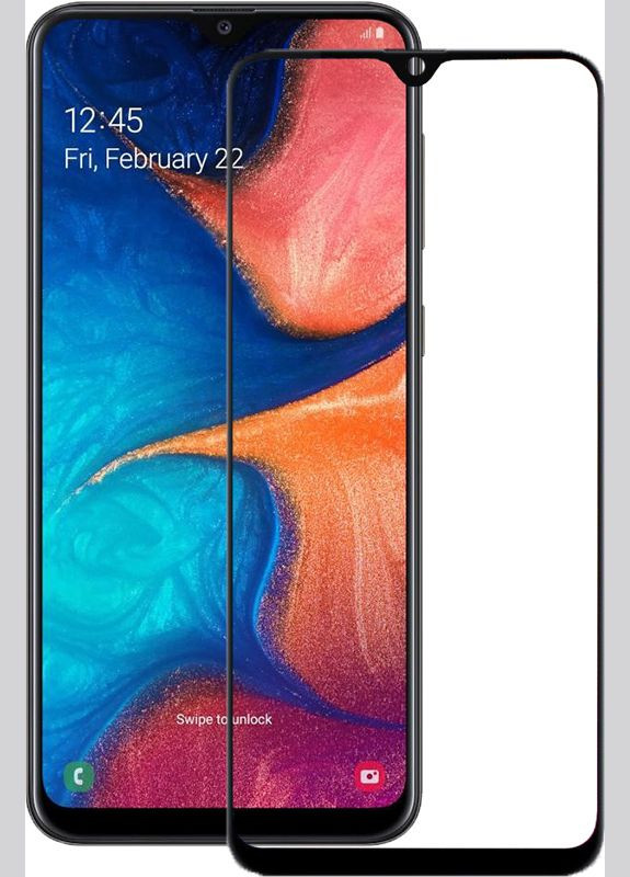 Защитное стекло 2.5D Full Cover Tempered Glass Samsung Galaxy A20/A30/A30s/A50/A50s Black Mocolo (298993085)