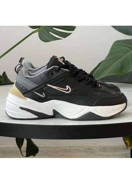 Кросівки жіночі Nike M2K Tekno Black & Plum Chalk Pink White Beige | Найк М2К Текно чорні No Brand чорні демісезони (362207180)