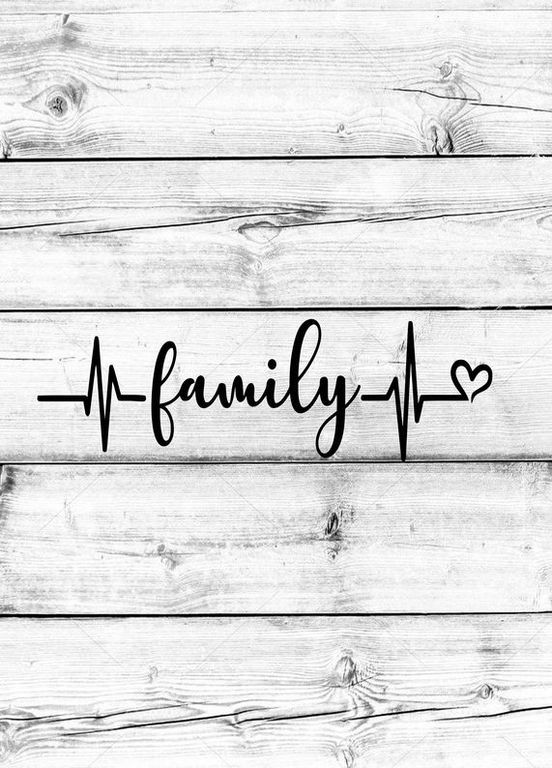 Наклейка на авто машину Кардиограмма Семья Family 20х6 см No Brand (364964166)