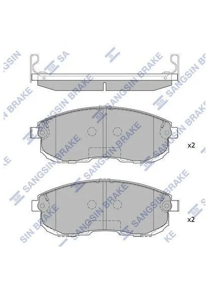 Колодки гальмівні передні Nissan Cube (USA) (09-), Maxima (03-) (SP1107FB) HI-Q (381359870)
