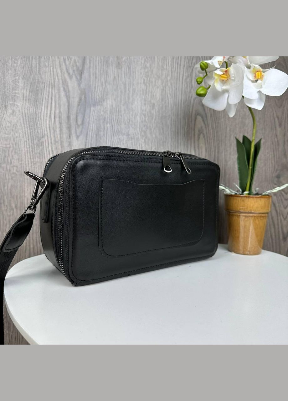 Модная женская мини сумочка клатч Черный с никелем No Brand (298997237)