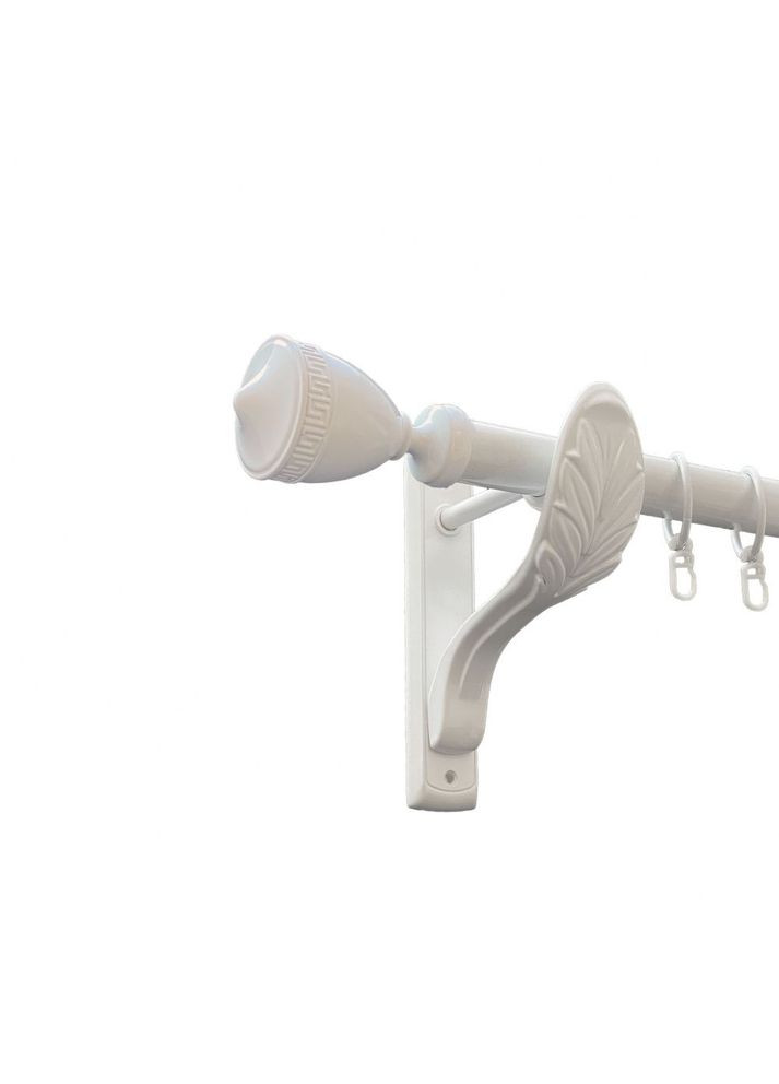 Карниз Афина металлический однорядный ретро гладкая труба Арктис 25 мм 300 см (00-00010389) ORVIT (300279054)